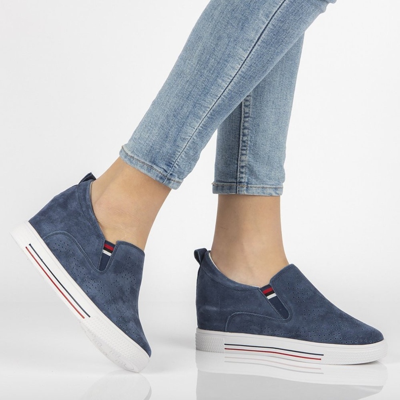 Bőr cipő Filippo DP1356 / 21 Nv sötétkék 1