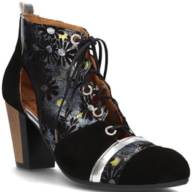 Bőr cipő Filippo 03938-01 Fekete 1