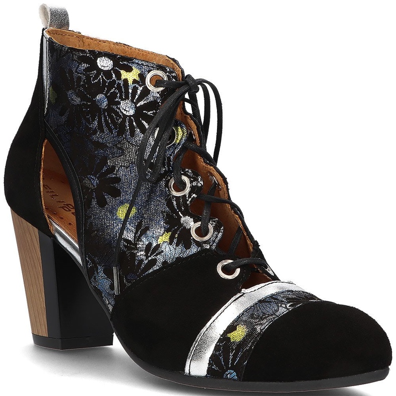 Bőr cipő Filippo 03938-01 Fekete 1