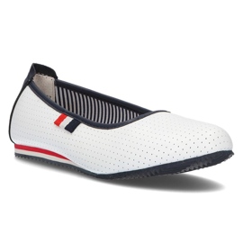 Bőr balerinák Filippo DP2171 / 21 Wh fehér 1