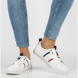 Bőr cipő Filippo DP2045 / 21 Wh fehér 1