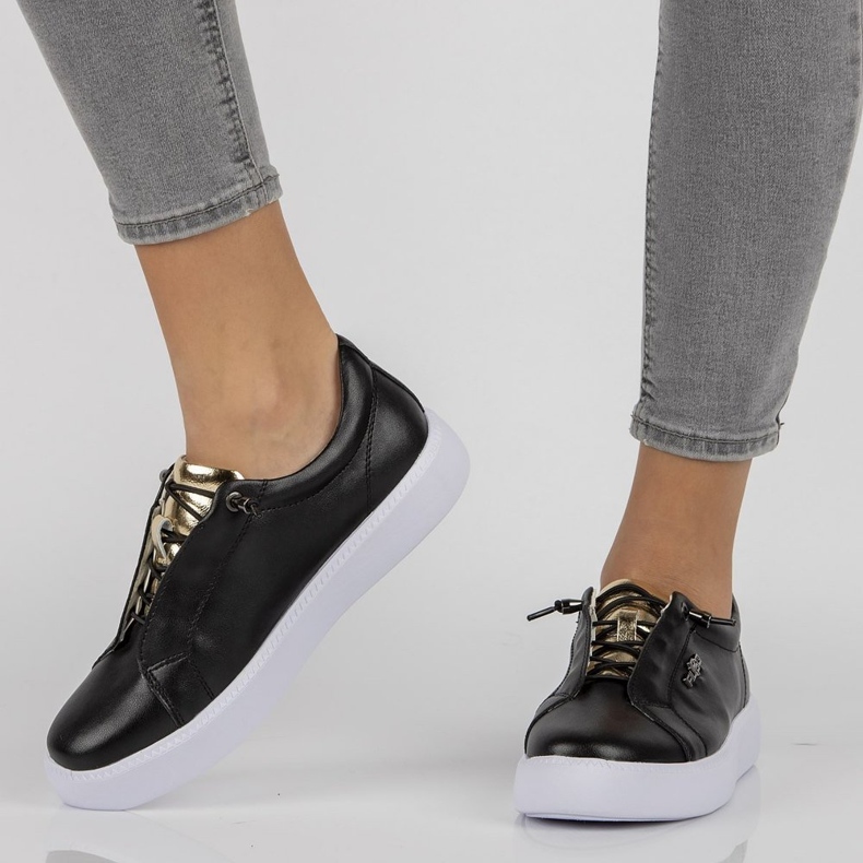 Bőr cipő Filippo DP2041 / 21 Bk fekete 1