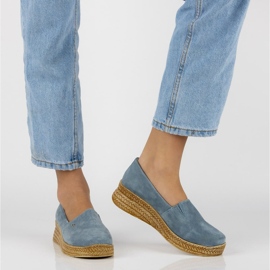 Bőr cipő Filippo DP2164 / 21 Bl kék 1