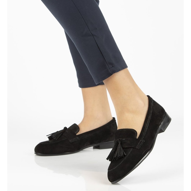 Bőr mokaszin Filippo DP2149 / 21 Bk fekete 2