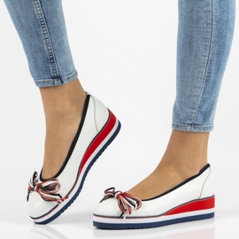 Bőr balerinák Filippo DP2159 / 21 Wh fehér 1 Bőr balerinák Filippo DP2159 / 21 Wh fehér 1