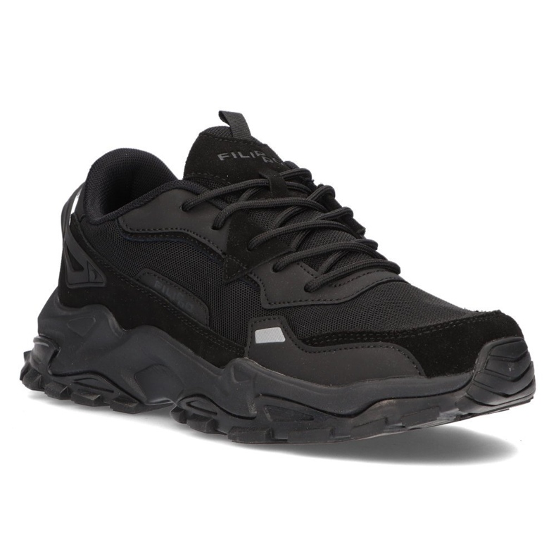 Bőr cipő Filippo MSP2122 / 21 Bk fekete 1