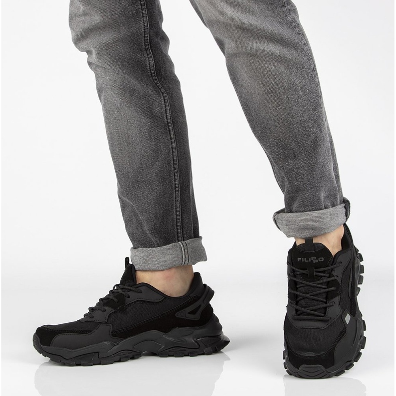 Bőr cipő Filippo MSP2122 / 21 Bk fekete 2