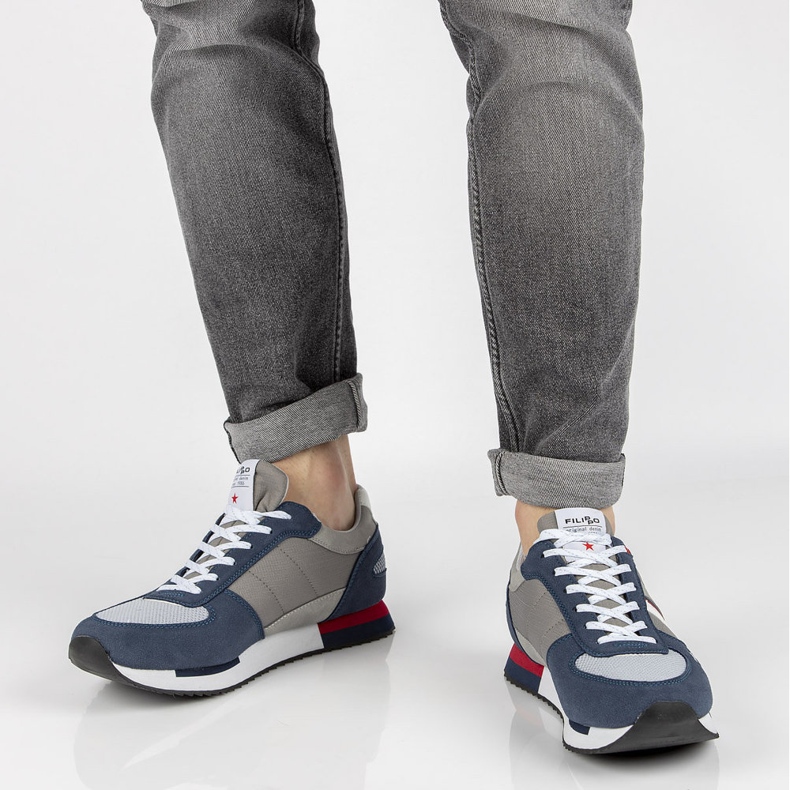 Filippo MSP2129 / 21 Nv Gr cipő szürke sötétkék 2