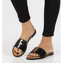 Filippo DK2103 / 21 Bk fekete papucs 2