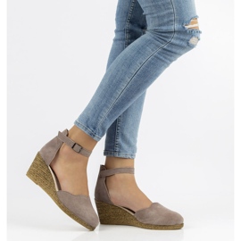 Bőr szandál Filippo DS1394 / 21 Sd hanga-bézs 2