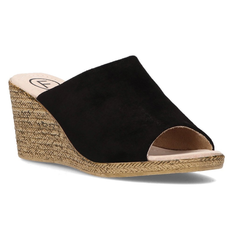 Bőr papucs Filippo DK2143 / 21 Bk fekete 1