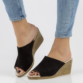 Bőr papucs Filippo DK2143 / 21 Bk fekete 2