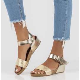 Bőr szandál Filippo 40143 arany aranysárga 2 Bőr szandál Filippo 40143 arany aranysárga 2