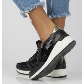 Bőr tornacipő Filippo DP2052 / 21 Bk fekete 1