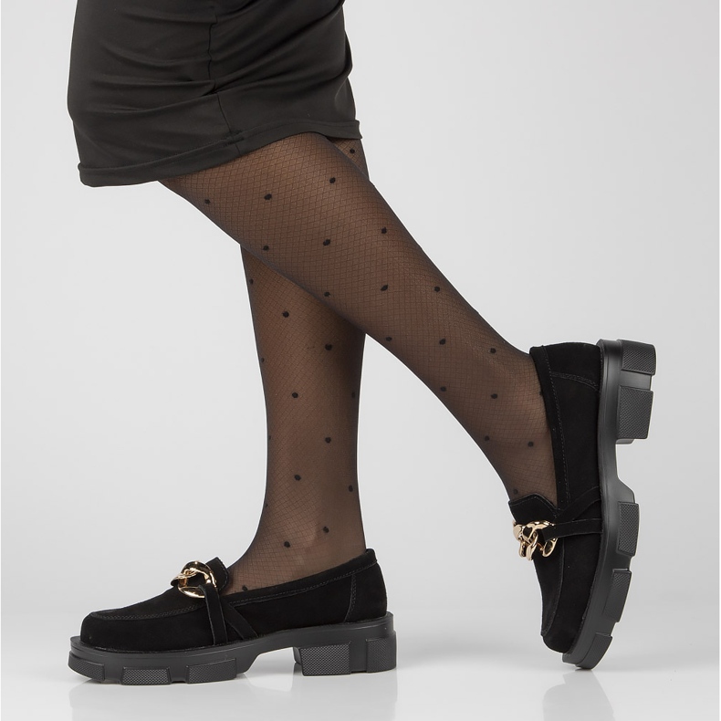 Bőr cipő Filippo DP3221 / 21 Bk S fekete 1