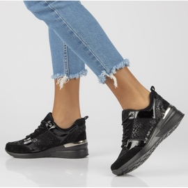 Bőr tornacipő Filippo DP3170 / 21 Bk fekete 1