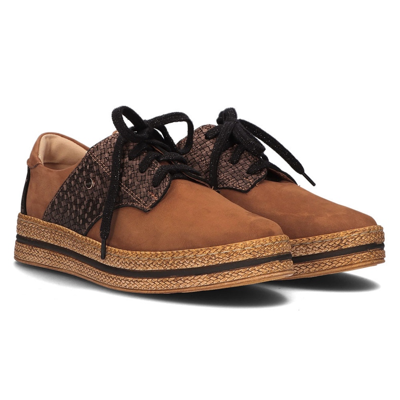 Bőr cipő Filippo 10123 barna 2