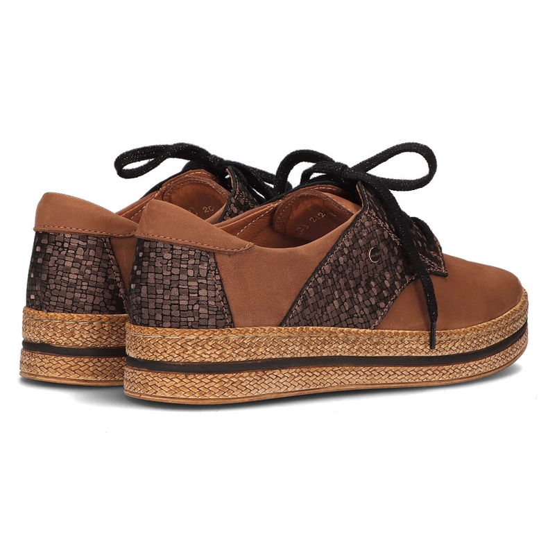 Bőr cipő Filippo 10123 barna 1