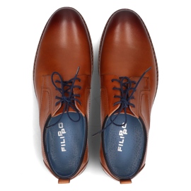 Bőr cipő Filippo 1726 barna 1