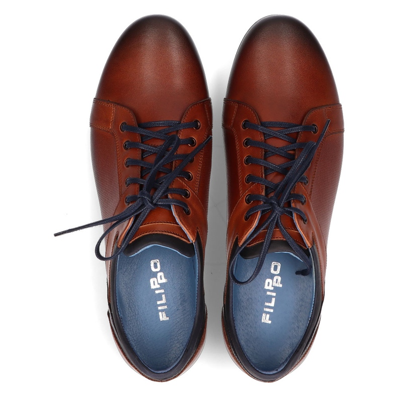 Bőr cipő Filippo 1690 barna 1