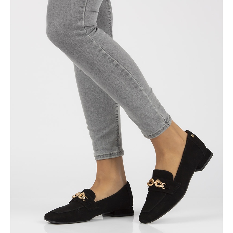 Bőr naplopók Filippo 05313 fekete 1