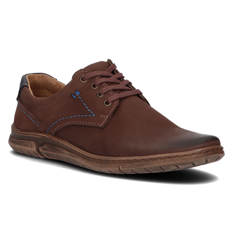 Bőr cipő Filippo 858 barna 1