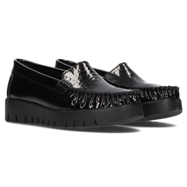 Bőr cipő Filippo DP3024 / 21 Bk Cr fekete 1 Bőr cipő Filippo DP3024 / 21 Bk Cr fekete 1