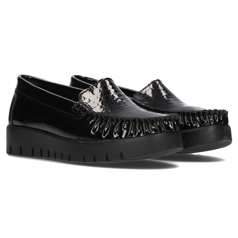 Bőr cipő Filippo DP3024 / 21 Bk Cr fekete 1 Bőr cipő Filippo DP3024 / 21 Bk Cr fekete 1