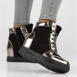 Bőr csizma Filippo DBT3148 / 21 Bk Gn sötét nikkel fekete ezüst 1 Bőr csizma Filippo DBT3148 / 21 Bk Gn sötét nikkel fekete ezüst 1