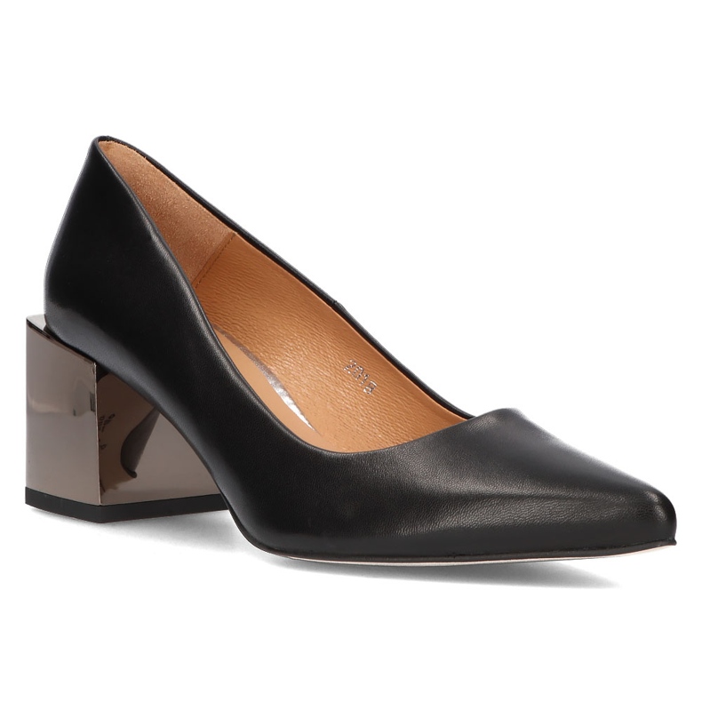 Bőr Filippo 2018 pumpák Fekete nikkel 1