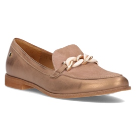 Bőr Loafers Filippo 4099B Bézs 1