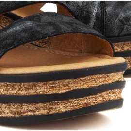 Filippo 513 Czarny Mazan szandál fekete 2