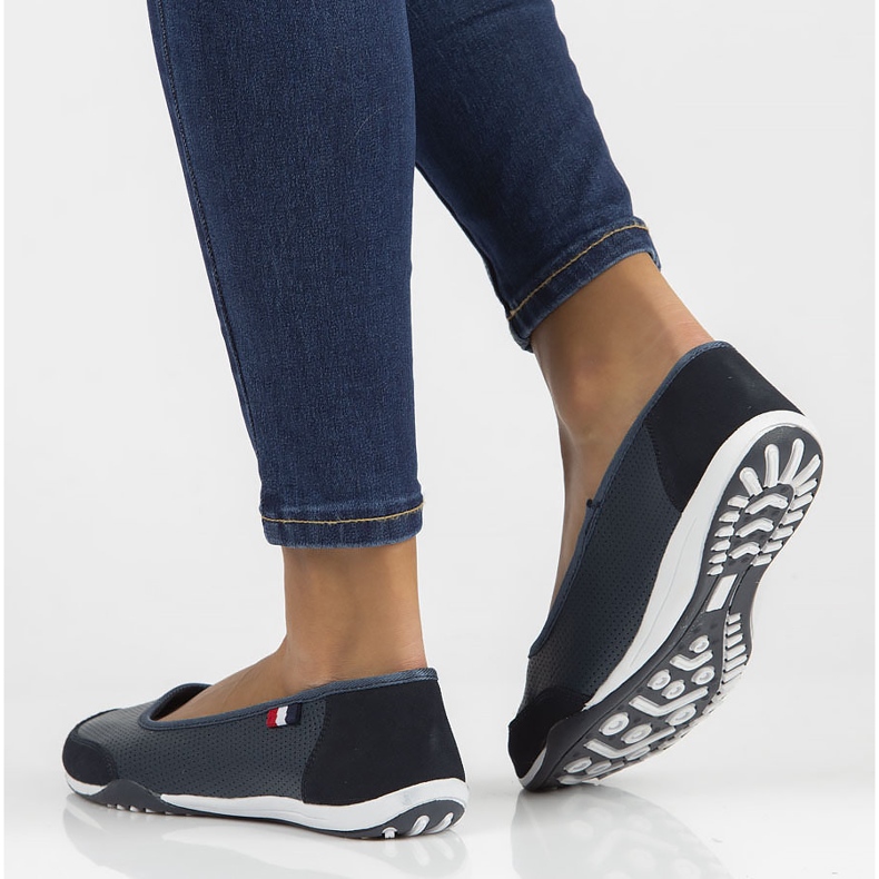 Bőr cipő Filippo DP142 / 22 Nv sötétkék 2