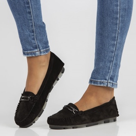 Bőr Loafers Filippo DP1202 / 22 fekete 2