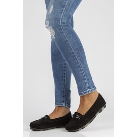 Bőr Loafers Filippo DP1202 / 22 fekete 1