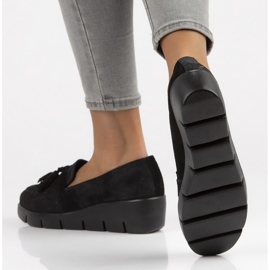 Bőr Loafers Filippo DP3162 / 22 Bk Su fekete 2