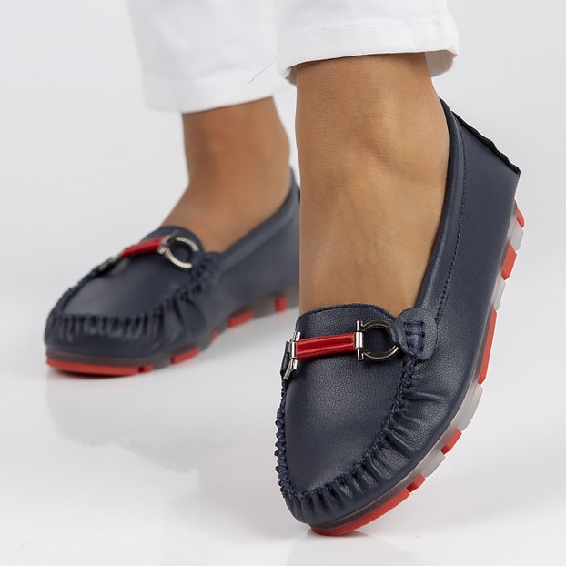 Bőr naplopók Filippo DP3613 / 22 Nv Rd sötétkék 1