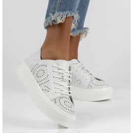 Bőr cipő FILIPPO DP3529 / 22 Wh fehér 1 Bőr cipő FILIPPO DP3529 / 22 Wh fehér 1