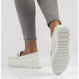 Bőr naplopók Filippo DP3334 / 22 Wh fehér 1