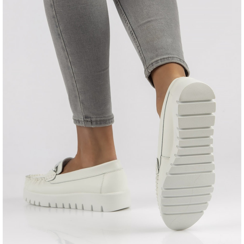 Bőr naplopók Filippo DP3334 / 22 Wh fehér 1