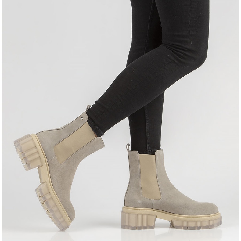 Szürke Filippo 30328 velúr csizma 2