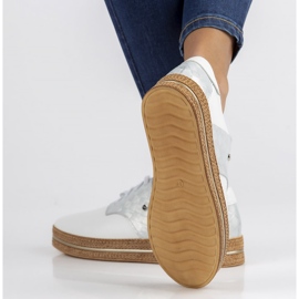 Bőr cipő Filippo 10123 fehér 2