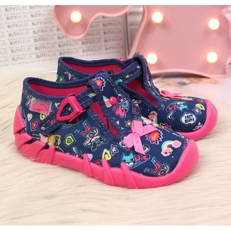 Befado Jr BEF2N sötétkék papucs 2