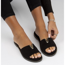 Bőr Filippo LH-200 papucs fekete 1