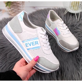 Bőr tornacipő a holo platformon Filippo W PAW150C fehér 1 Bőr tornacipő a holo platformon Filippo W PAW150C fehér 1