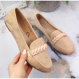 Loafers lordsy Potocki W WOL64B bézs 1
