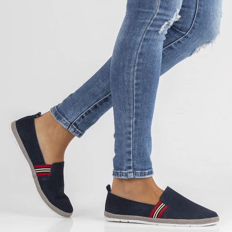 Bőr cipő Filippo DP2309 / 22 Nv sötétkék 1