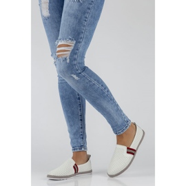 Bőr cipő Filippo DP2309 / 22 Wh fehér 2