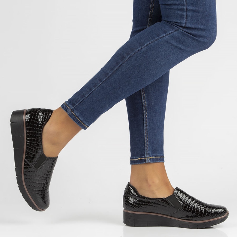 Bőr cipő Filippo DP3616 / 22 Bk fekete 1