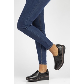 Bőr cipő Filippo DP3616 / 22 Bk fekete 2